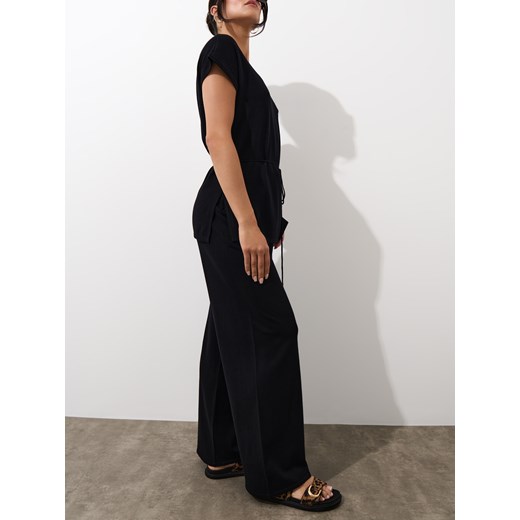 Mohito - Dzianinowe czarne spodnie - czarny Mohito M Mohito