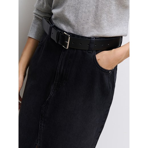 Mohito - Jeansowa spódnica maxi - czarny Mohito 32 Mohito