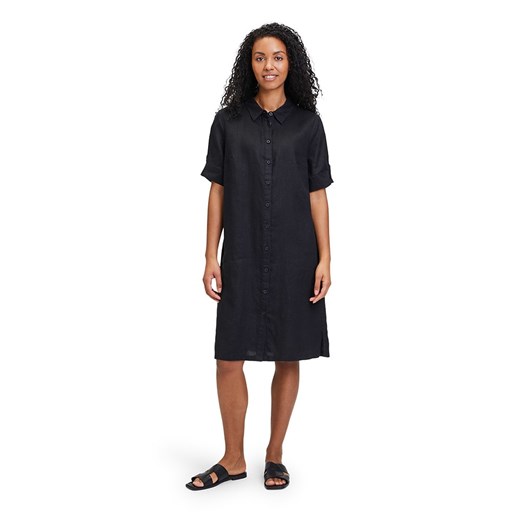 BETTY &amp; CO Lniana sukienka w kolorze czarnym ze sklepu Limango Polska w kategorii Sukienki - zdjęcie 185030579