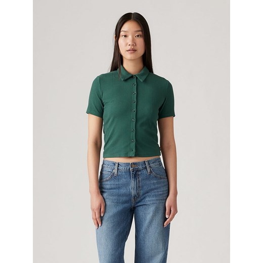 Levi's Koszulka polo w kolorze zielonym L okazja Limango Polska