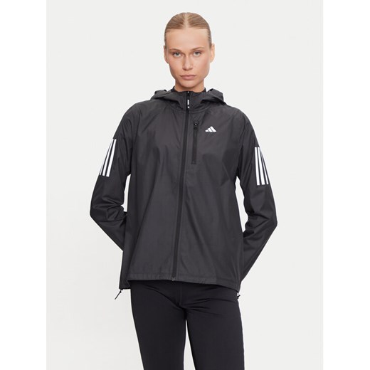 adidas Kurtka do biegania Own The Run IN1576 Czarny Regular Fit ze sklepu MODIVO w kategorii Kurtki damskie - zdjęcie 185030858