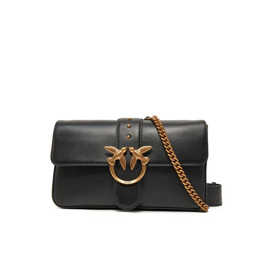 PINKO Torebka Love One Classic Slouchy Fl PE 25 PLTT 104524 A0QO Czarny ze sklepu MODIVO w kategorii Torebki damskie - zdjęcie 185030895