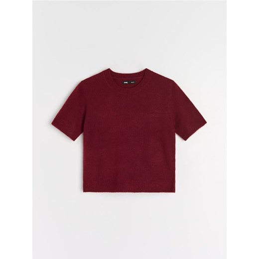 Sinsay - Bluzka z krótkim rękawem - różowy Sinsay 2XL Sinsay