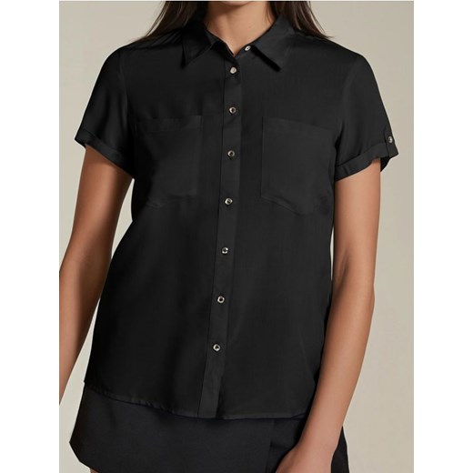 Sinsay - Wiskozowa koszula - czarny ze sklepu Sinsay w kategorii Koszule damskie - zdjęcie 185032149