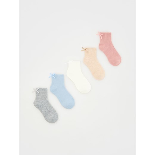 Reserved - Skarpetki z koradkami 5 pack - różowy Reserved 35-38 okazja Reserved