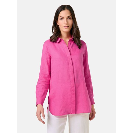 Gerry Weber Lniana bluzka w kolorze różowym ze sklepu Limango Polska w kategorii Koszule damskie - zdjęcie 185033876