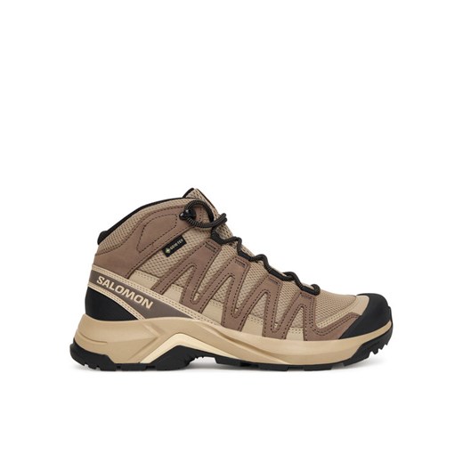 Trekkingi Salomon X-Adventure Recon Mid Gore-Tex L47815200 Brązowy ze sklepu eobuwie.pl w kategorii Buty trekkingowe damskie - zdjęcie 185033937