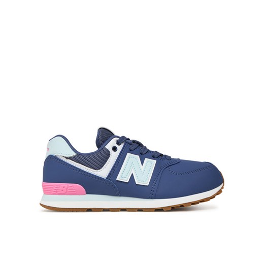 Sneakersy New Balance GC574NJ Granatowy ze sklepu eobuwie.pl w kategorii Buty sportowe dziecięce - zdjęcie 185033938