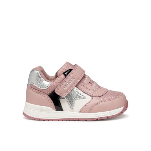 Sneakersy Geox B Rishon B560LA 054FU C8179 Różowy ze sklepu eobuwie.pl w kategorii Buty sportowe dziecięce - zdjęcie 185033967