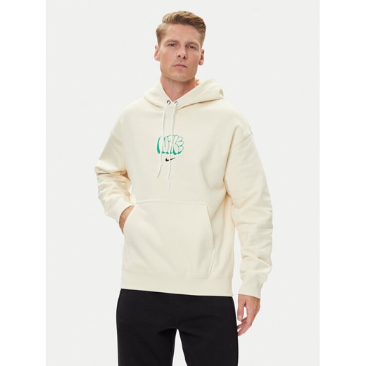 Nike Bluza Solo Swoosh HQ4181 Żółty Regular Fit ze sklepu MODIVO w kategorii Bluzy męskie - zdjęcie 185034537