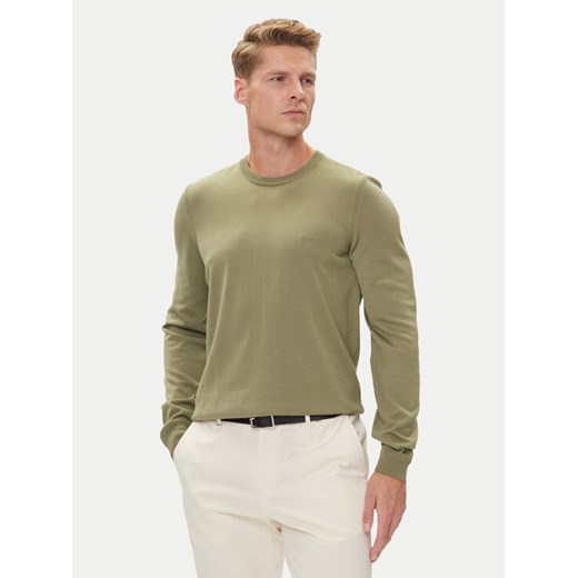 BOSS Sweter Botto-L 50476364 Zielony Regular Fit ze sklepu MODIVO w kategorii Swetry męskie - zdjęcie 185034539