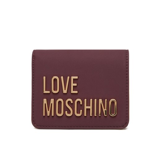 LOVE MOSCHINO Mały Portfel Damski JC5612PP1NKD0552 Bordowy ze sklepu MODIVO w kategorii Portfele damskie - zdjęcie 185034557