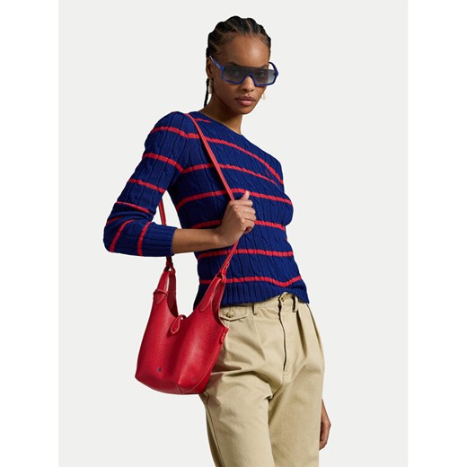 Polo Ralph Lauren Sweter 211972119001 Granatowy Slim Fit ze sklepu MODIVO w kategorii Swetry damskie - zdjęcie 185034566