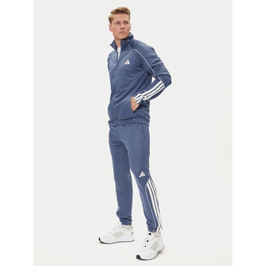 adidas Dres 3-Stripes JX5529 Niebieski Regular Fit ze sklepu MODIVO w kategorii Dresy męskie - zdjęcie 185034647