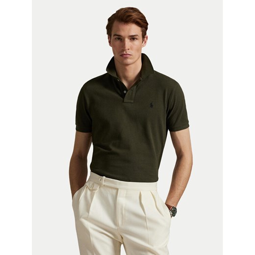 Polo Ralph Lauren Polo 710680784197 Zielony Custom Slim Fit ze sklepu MODIVO w kategorii T-shirty męskie - zdjęcie 185034708