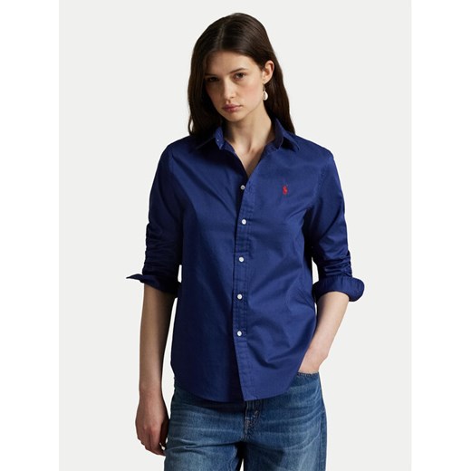 Polo Ralph Lauren Koszula 211A92177002 Granatowy Classic Fit ze sklepu MODIVO w kategorii Koszule damskie - zdjęcie 185034758
