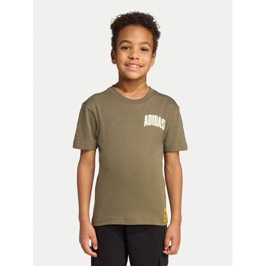 adidas T-Shirt The Simpsons JL9195 Zielony Regular Fit ze sklepu MODIVO w kategorii T-shirty chłopięce - zdjęcie 185034825