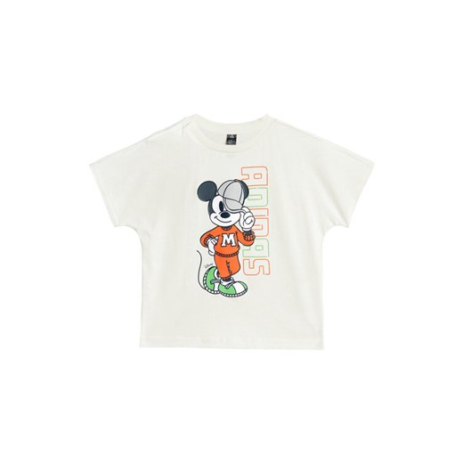 adidas T-Shirt Disney Mickey Mouse JL9169 Biały Loose Fit ze sklepu MODIVO w kategorii Kaftaniki i bluzki - zdjęcie 185034887