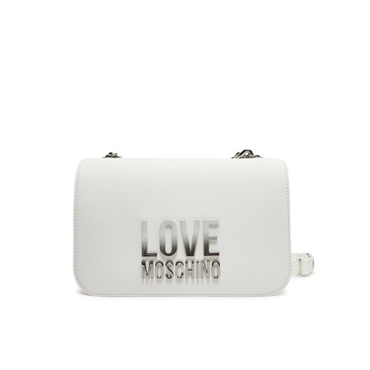 LOVE MOSCHINO Torebka JC4254PP0MKD0100 Biały ze sklepu MODIVO w kategorii Kopertówki - zdjęcie 185034899