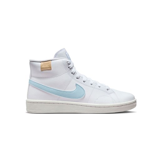 Nike Sportswear Skórzane sneakersy &quot;Court Royale 2 Mid&quot; w kolorze biało-błękitnym ze sklepu Limango Polska w kategorii Trampki damskie - zdjęcie 185037289