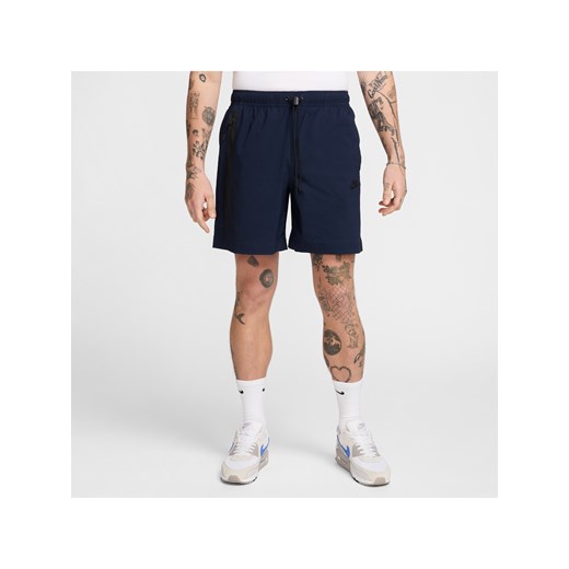Męskie spodenki z tkaniny Nike Tech - Niebieski ze sklepu Nike poland w kategorii Spodenki męskie - zdjęcie 185038176