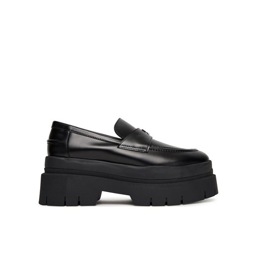 Loafersy HUGO Kris 50548194 Czarny ze sklepu eobuwie.pl w kategorii Lordsy damskie - zdjęcie 185038448