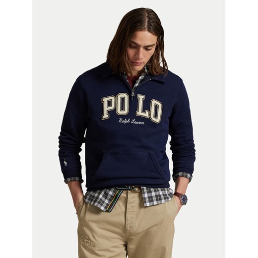 Polo Ralph Lauren Bluza 710981150002 Granatowy Regular Fit ze sklepu MODIVO w kategorii Bluzy męskie - zdjęcie 185039056