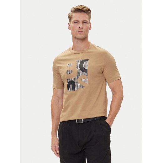 BOSS T-Shirt H-Thompson 655 50543901 Beżowy Regular Fit ze sklepu MODIVO w kategorii T-shirty męskie - zdjęcie 185039099