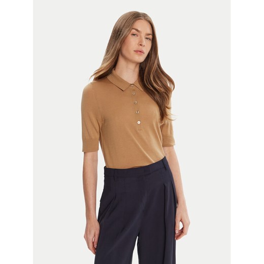 BOSS Sweter Fidenka 50545015 Beżowy Regular Fit ze sklepu MODIVO w kategorii Swetry damskie - zdjęcie 185039126