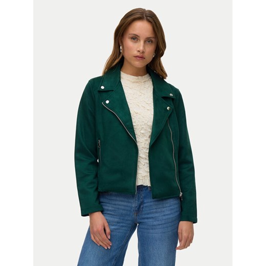 Vero Moda Kurtka z imitacji skóry Jose 10300938 Zielony Regular Fit ze sklepu MODIVO w kategorii Kurtki damskie - zdjęcie 185039197
