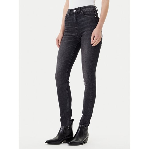 HUGO Jeansy Girali_2 50541462 Szary Skinny Fit ze sklepu MODIVO w kategorii Jeansy damskie - zdjęcie 185039199