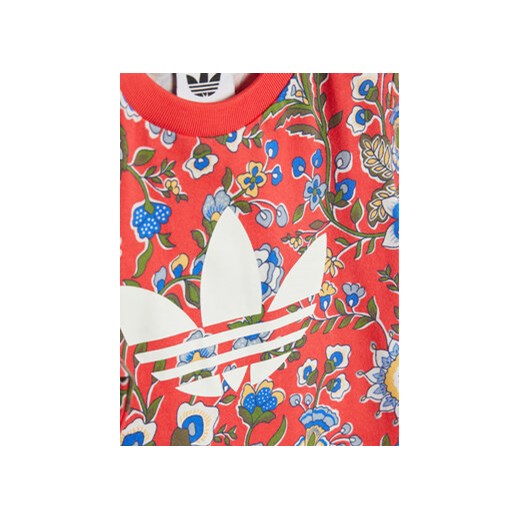 adidas Komplet t-shirt i spodenki Liberty London JY3016 Czerwony Regular Fit 0_3M MODIVO