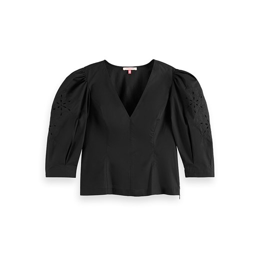 Scotch &amp; Soda Bluzka w kolorze czarnym ze sklepu Limango Polska w kategorii Bluzki damskie - zdjęcie 185040326