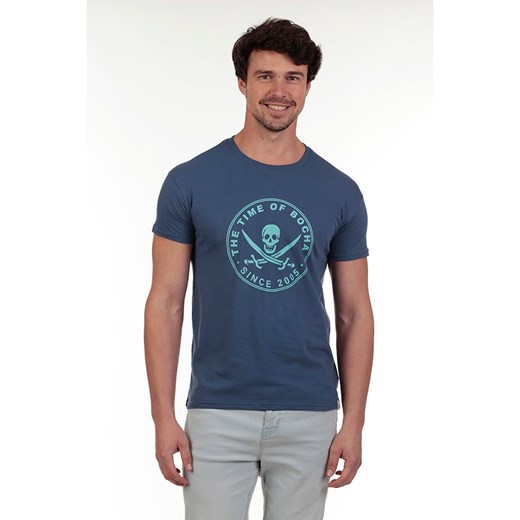 The Time of Bocha Koszulka w kolorze niebieskim ze sklepu Limango Polska w kategorii T-shirty męskie - zdjęcie 185040358