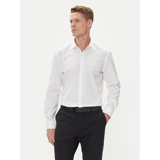HUGO Koszula Koey 50544922 Biały Slim Fit ze sklepu MODIVO w kategorii Koszule męskie - zdjęcie 185040798