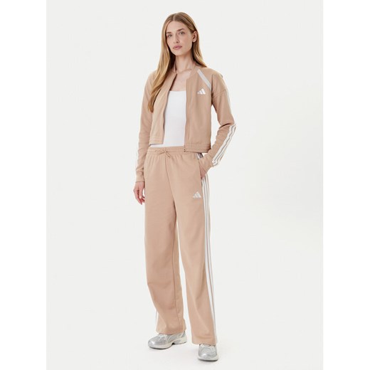 adidas Dres Teamsport JX0529 Beżowy Regular Fit ze sklepu MODIVO w kategorii Dresy damskie - zdjęcie 185040826