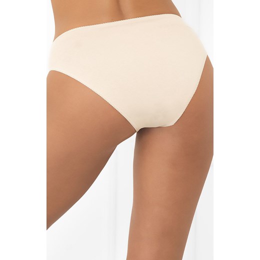 Figi damskie z koronką beż pudrowy Libra midi, Kolor beż pudrowy, Rozmiar S, Italian Fashion ze sklepu Intymna w kategorii Majtki damskie - zdjęcie 185041338