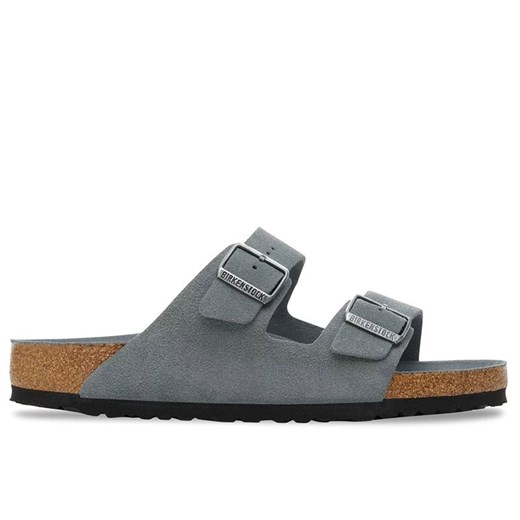 Klapki męskie Birkenstock Arizona 1030860 - szare ze sklepu streetstyle24.pl w kategorii Klapki męskie - zdjęcie 185041677