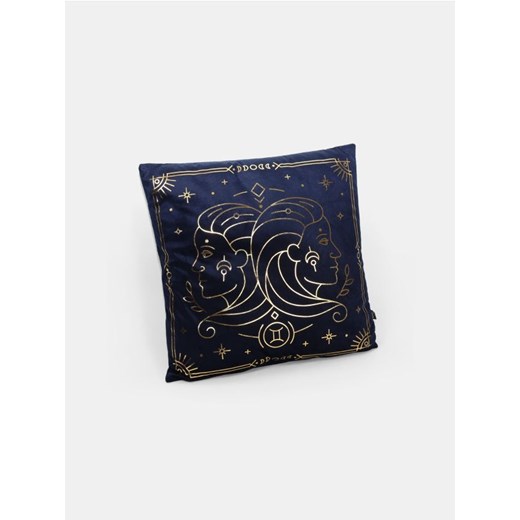 Sinsay - Poduszka ze znakiem zodiaku - bliźnięta - granatowy ze sklepu Sinsay w kategorii Dom - zdjęcie 185042867