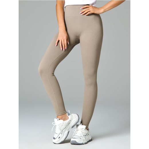 Sinsay - Legginsy - beżowy Sinsay XXS okazja Sinsay