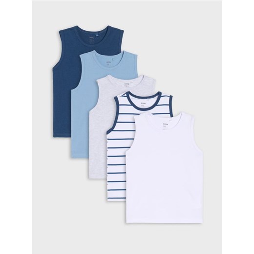 Sinsay - Podkoszulki 5 pack - biały ze sklepu Sinsay w kategorii Podkoszulki dziecięce - zdjęcie 185042956