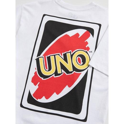 Reserved - Bawełniany t-shirt - biały Reserved 134 (8 lat) Reserved