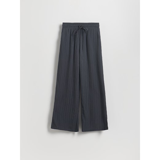 Reserved - Strukturalne spodnie - ciemnoszary Reserved XXL Reserved