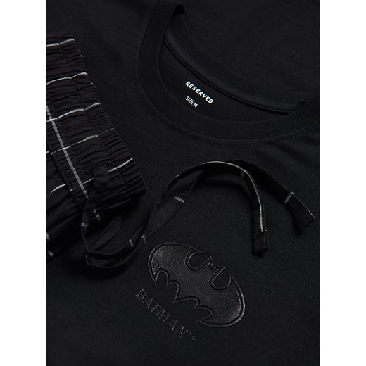 Reserved - Dwuczęściowa piżama BATMAN - czarny Reserved S Reserved