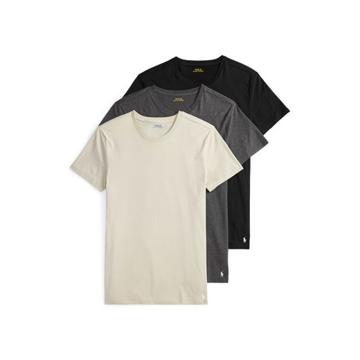 Polo Ralph Lauren Komplet 3 t-shirtów 714830304037 Kolorowy Slim Fit ze sklepu MODIVO w kategorii T-shirty męskie - zdjęcie 185043859
