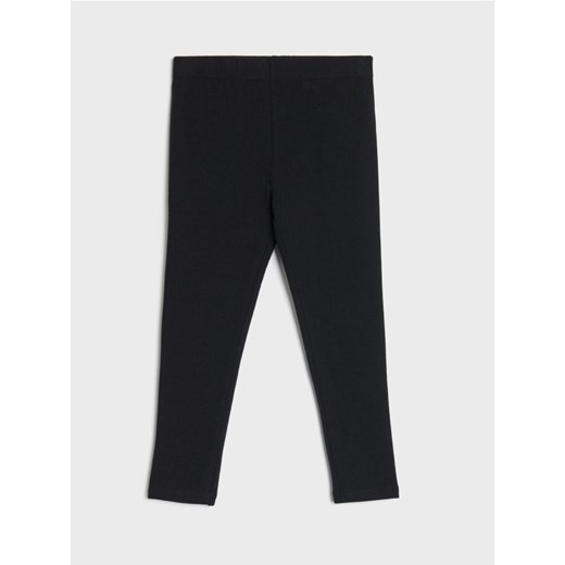 Sinsay - Legginsy wykończone gumką - czarny ze sklepu Sinsay w kategorii Spodnie dziewczęce - zdjęcie 185044517