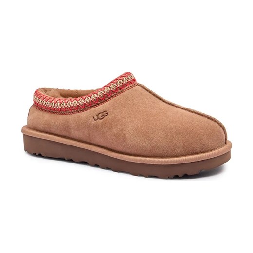UGG Skórzane mule W TASMAN II | z dodatkiem wełny ze sklepu Gomez Fashion Store w kategorii Kapcie damskie - zdjęcie 185045706