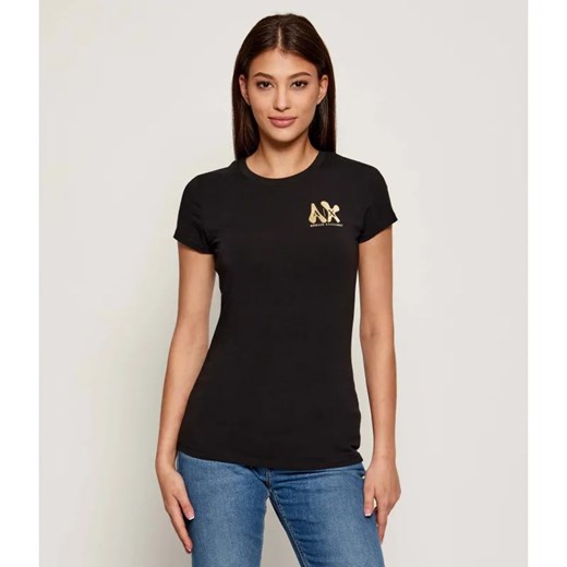 Armani Exchange T-shirt | Slim Fit ze sklepu Gomez Fashion Store w kategorii Bluzki damskie - zdjęcie 185045856