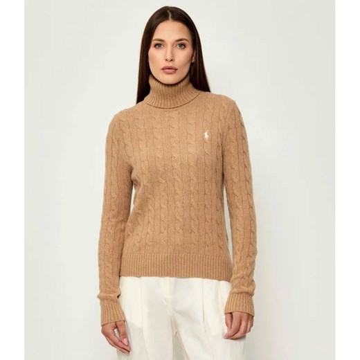 POLO RALPH LAUREN Wełniany golf | Regular Fit | z dodatkiem kaszmiru ze sklepu Gomez Fashion Store w kategorii Swetry damskie - zdjęcie 185045879