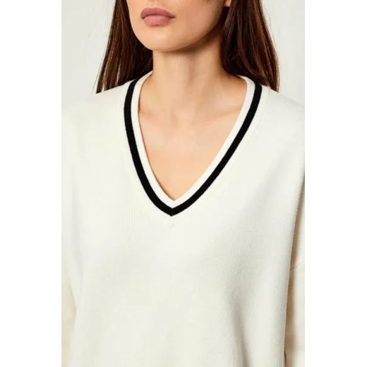 Liu Jo Sport Sweter | Relaxed fit | z dodatkiem jedwabiu L Gomez Fashion Store